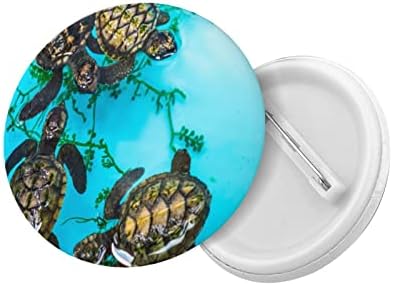 Okrugla značka Sea-Turtle-Blue Set od 5 ukrasnih Brošnih igala za Revere za šešire odgovara košuljama ruksaci Odjeća