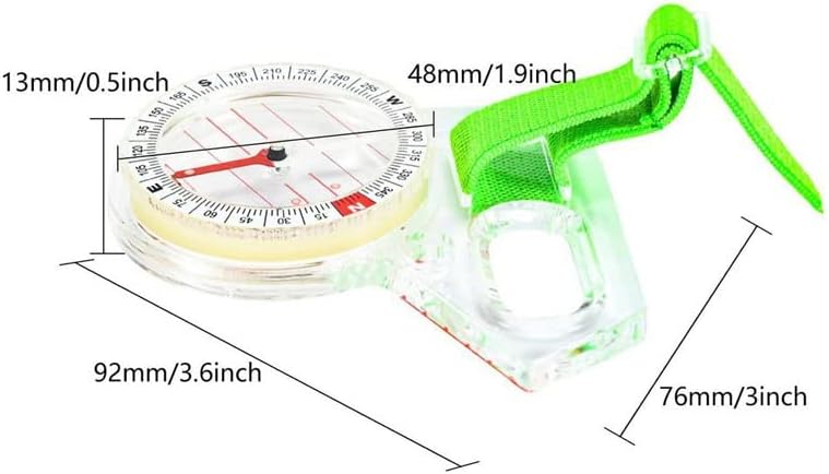 KFJBX Vanjski mini kompas džepni kompas Prijenosni vodič za igle za igle za planinarske ture