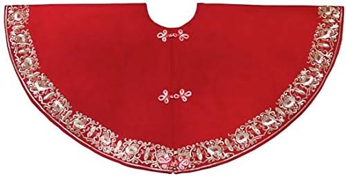 Arcadia Početna Ručna perlica Crvena carica Božićna reciklirana vuna-60 suknja
