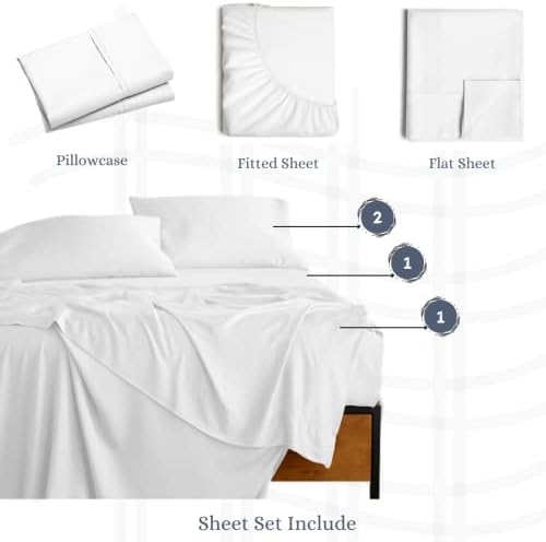 800 Kompleti posteljina puna XL Veličina 4 komada postavljena pamučna list Dodatni duboki džepovi 15-inčni