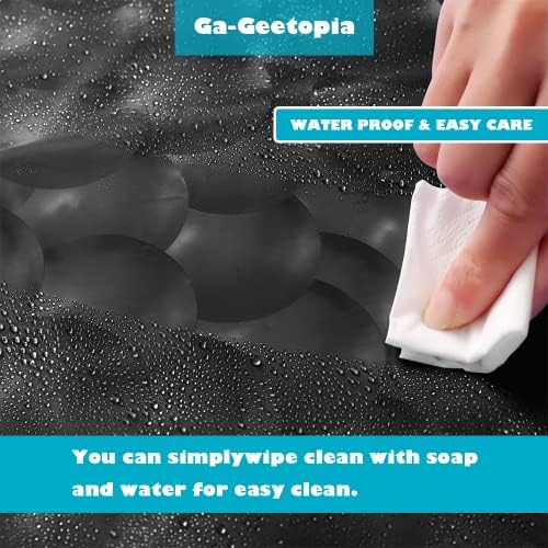 GA-Geetopia EVA 3D crni biserni plastični tuš za tuširanje - vrhunska težina 72 x 72 kupatilo salon