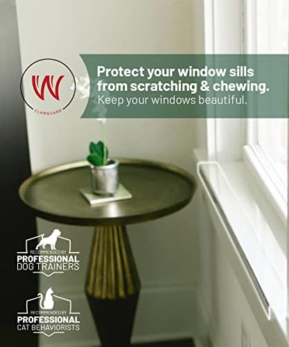 Zaštita od kandži za prozorske daske-Jaka transparentna zaštita od grebanja, žvakanja, slinjenja i kandži na prozorskim daskama. Čuvajte šape sigurnim i čistim Domom.