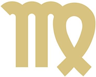 Znak Zodijaka Djevica izrez nedovršeni drveni Horoskop Astrologija vješalica za vrata MDF oblik